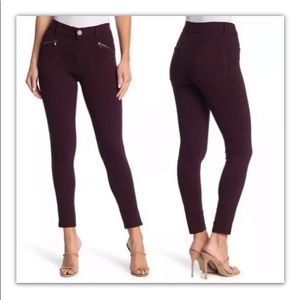 Wit & Wisdom Sz 4p Purple Ponte zip detail Pants